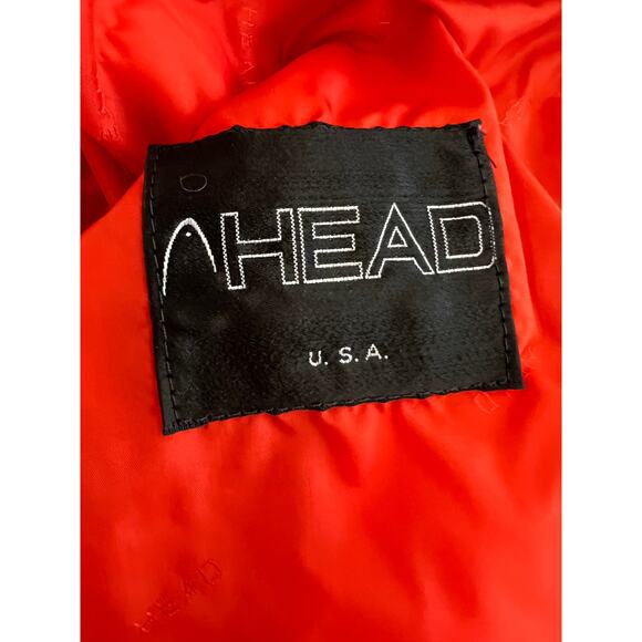 Vintage 70s HEAD Mid Length Ski Jacket Orange - Picture 7 of 9